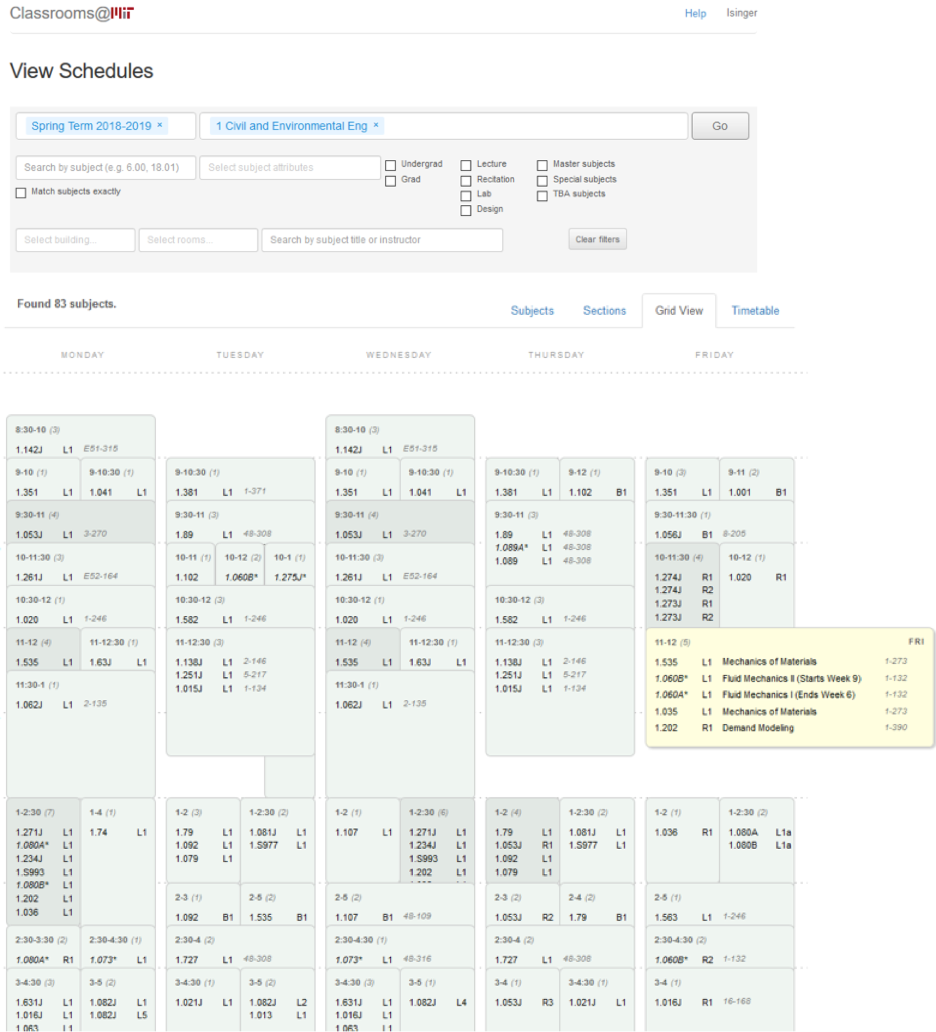 MIT Scheduling}